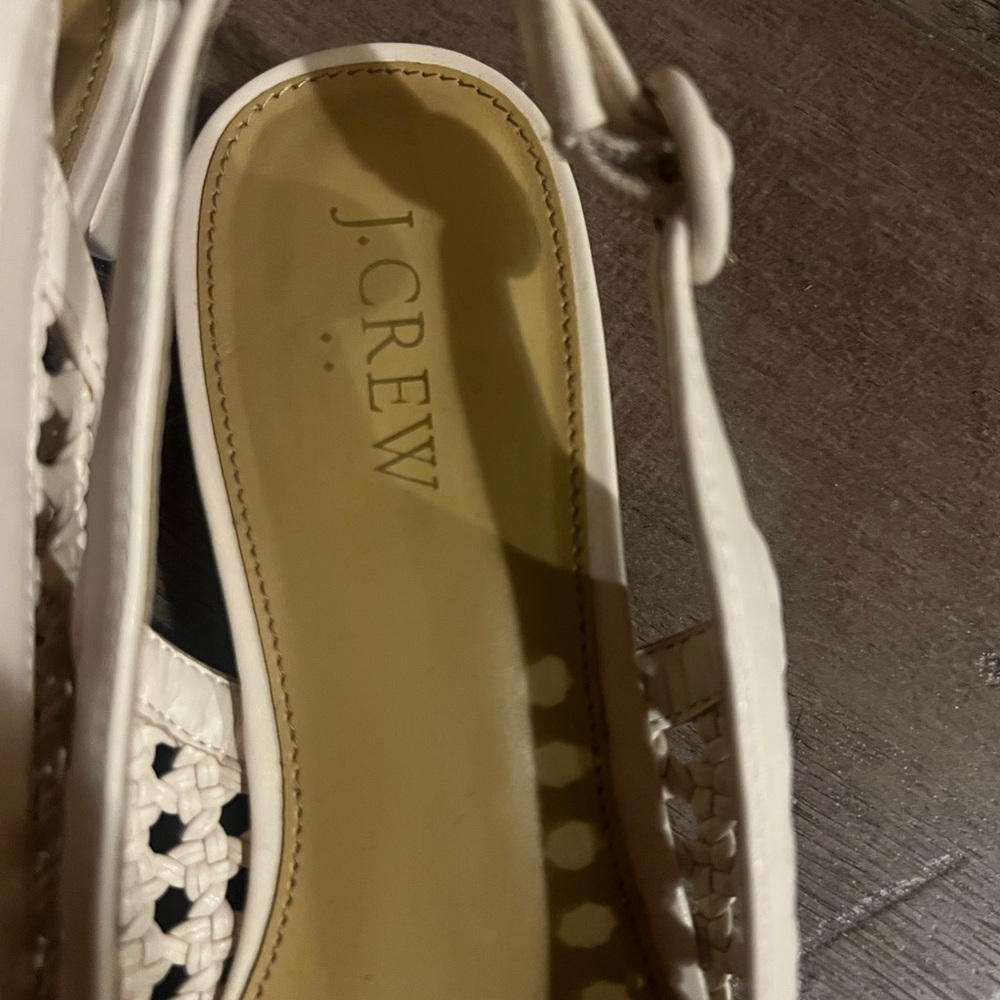 J. Crew Cream Slingback Flats - Picture 2 of 9